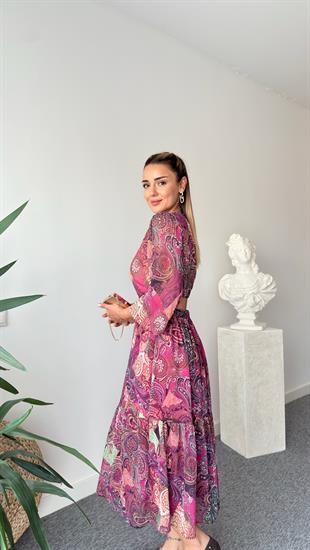 Bel Dekolteli Zra Model Elbise