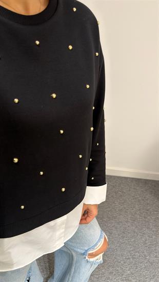 Hoya Marka Model Trok Çakımlı Sweatshirt