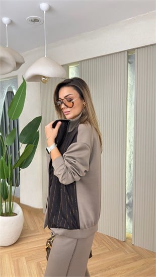 Pelsa Taş Detaylı Modal Takım