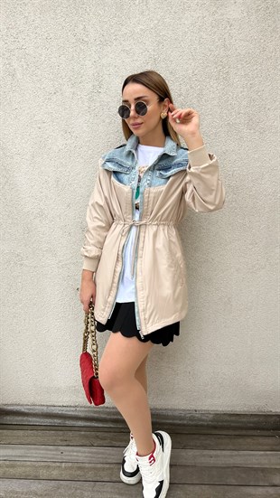 Kot Garnili Tasarım Trençkot