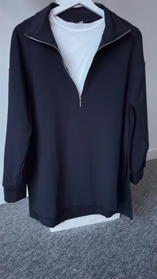 Yırtmaçlı Fermuar Detay Crep Laci Sweat