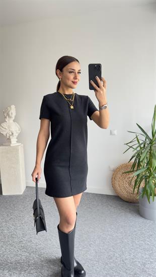 Selanik Zra Model Antrasit Elbise 