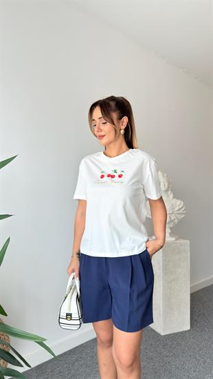 Kiraz Baskılı Tshirt