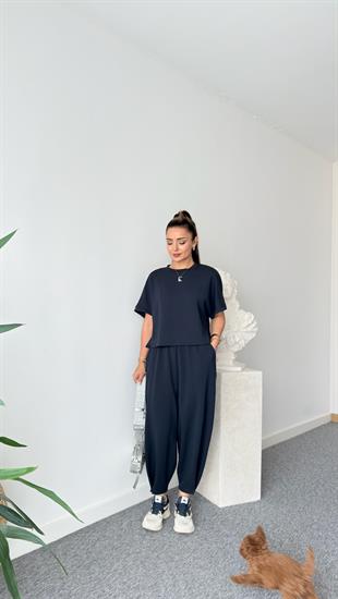 Premium Modal Füme Şalvar Pantolon Takım