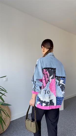 Livre Renkli Baskı Detay Tasarım Ceket