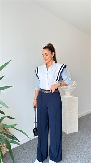 Pref Ribanalı Beyaz Gömlek