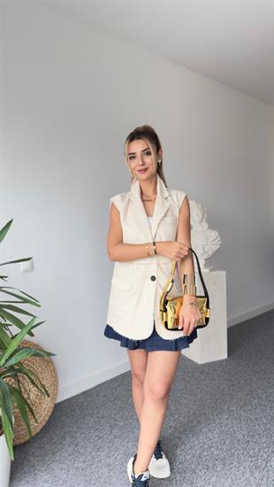 Bej Pis Dikiş Tws Model Yelek