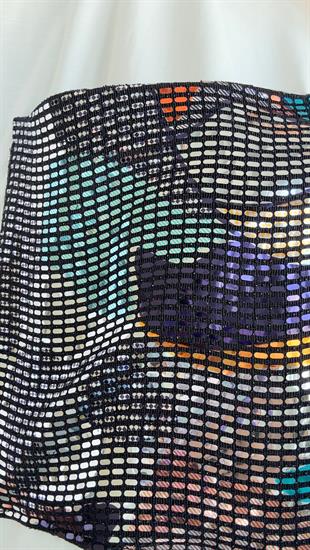 Cebi Renkli Pul Detay Beyaz Gömlek