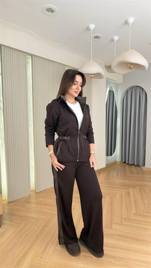Kahve Sırtı Kapitone Detaylı Modal Takım