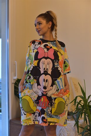 Kısa Kol Mickey Tunik
