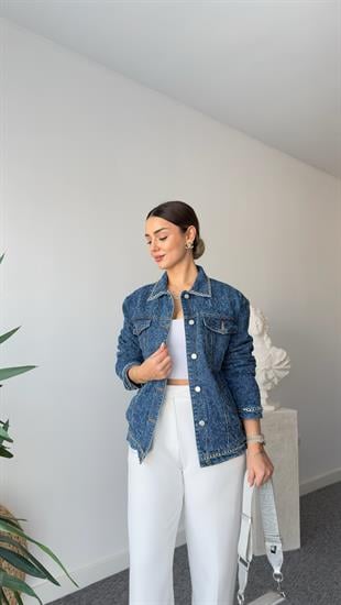 Tws Model Zincir Detaylı Kot Ceket