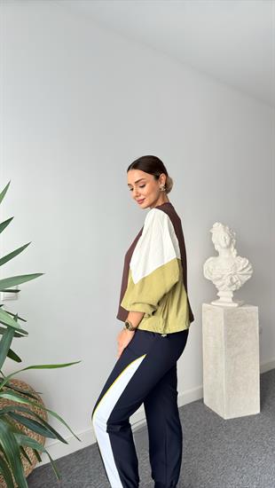 Coti Paraşüt Detaylı Kahve Modal Sweat