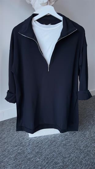Yırtmaçlı Fermuar Detay Crep Laci Sweat
