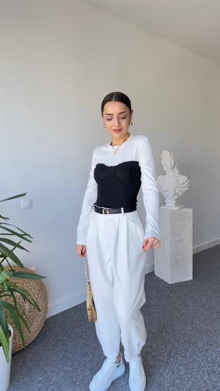 Target Büstiyer Görünümlü Bluz