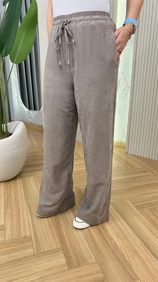 Vizon Mois Dokulu Bol Paça Pantolon