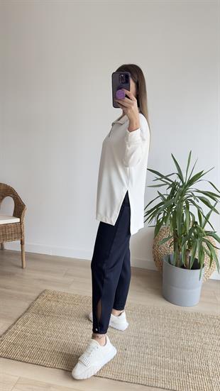 Fermuarlı Mevsimlik Modal Sweat