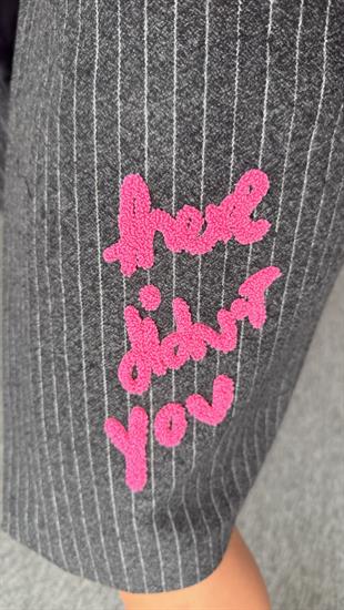 Naso Nakış Detaylı Kaşe Kaban