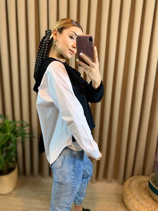 Gömlek Detaylı Sweatshirt