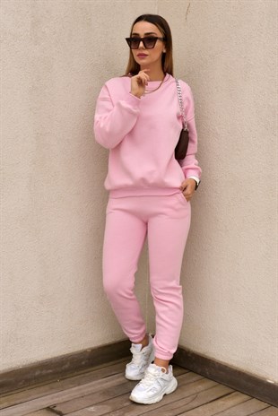 Şardonlu Pembe Basic Takım