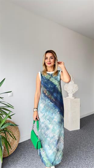 Batik Desen Maroken Elbise 