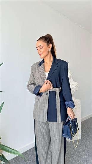 Elley Ekose Garnili Blazer Ceket
