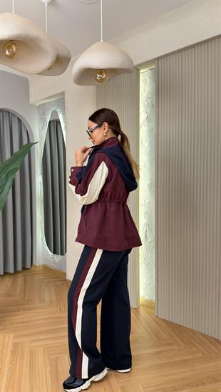 Bordo Barros Tws Model Tasarım Eşofman Takımı 