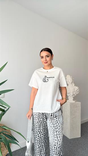 Mildas Sırt Organze Baskılı Tshirt