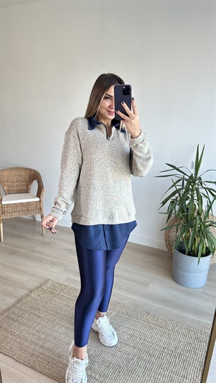 Gömlek Yaka Kot Detay Merserize