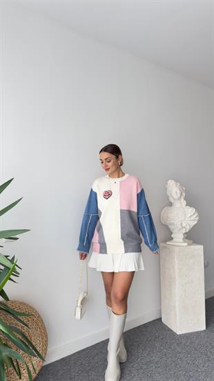 Ameli Kollar Kotlu Renk Geçişli Kazak