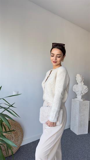 Bej Teddy Hırka