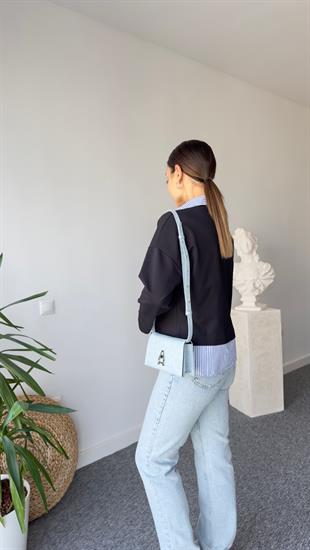 Masse Gömlek Yaka Poplin Detay Sweatshirt