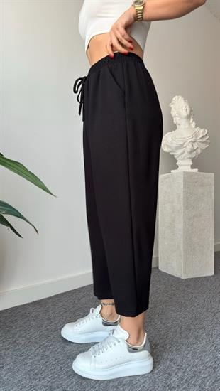 Siyah Nela Kapüşonlu Modal Takım