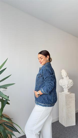 Tws Model Zincir Detaylı Kot Ceket