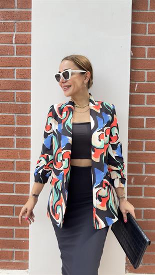 Lissa Çok Renkli Blazer Ceket