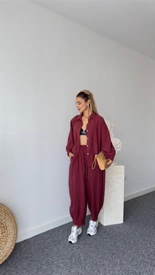 Nina Tensel Bordo İkili Takım