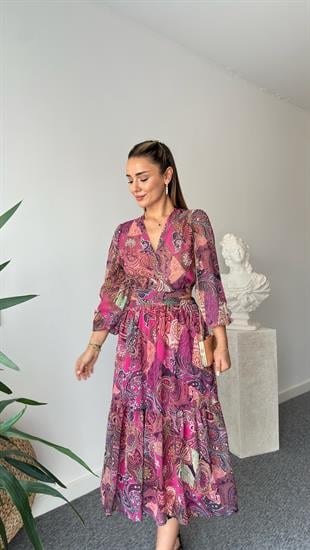 Bel Dekolteli Zra Model Elbise