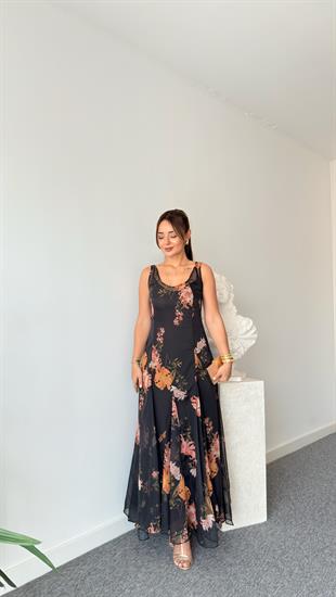 Völke Zra Model Maxi Şifon Elbise 