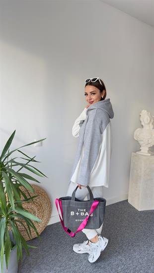 Zra Model Gri Şardonlu Sweatshirt