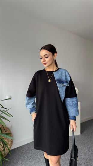 Brodi Kot Detaylı Cepli Sweat Elbise