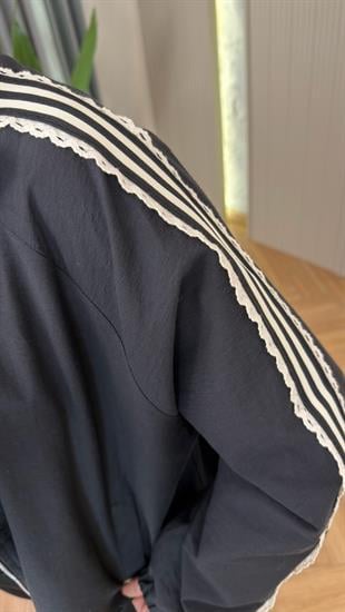 Melona Şerit Detaylı Paraşüt Ceketli Üçlü Takım