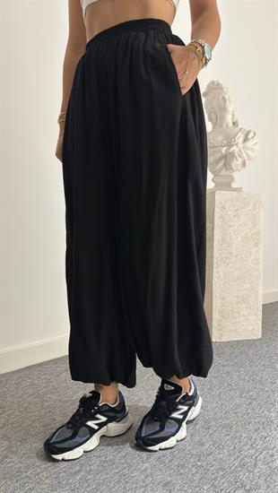 Siyah Rangis Şalvar Model Pantolon