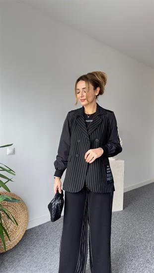 Que Paraşüt Detaylı Tasarım Blazer Ceket