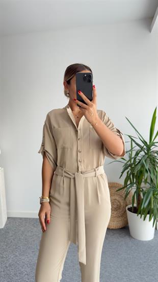 Cumple Kemerli Bej Tulum