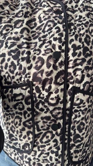 Nikol Biyeli Zra Model Leopar Kapitone Ceket