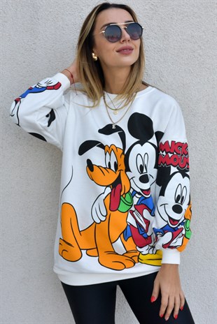 Karakter Baskılı Sweatshirt