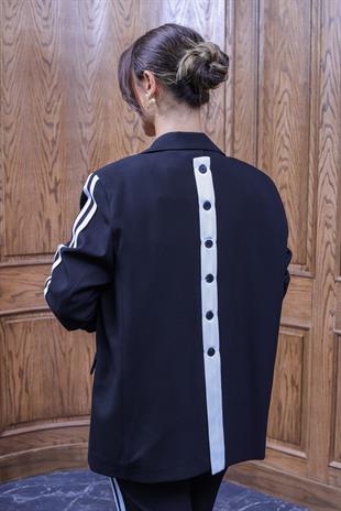 Vorte Şerit Detaylı Ceket Pantolon Takım