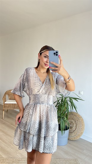 Zara Model Beli Büzgülü Tasarım Elbise