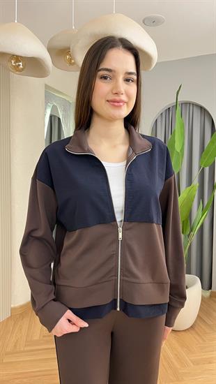 Kahve  Bienna Paraşüt Detaylı Takım