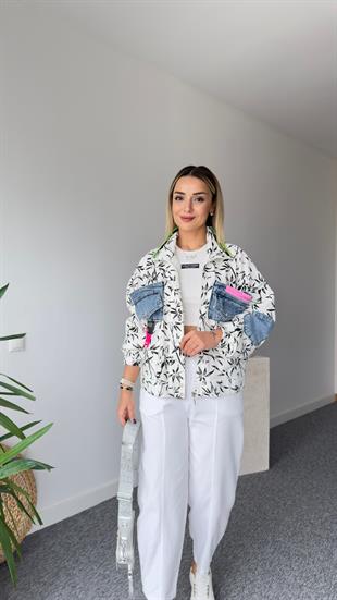 Yama Kot Detaylı Astarlı Tasarım Ceket