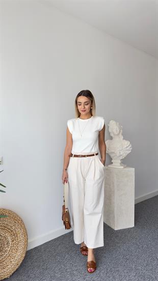 Zra Model Kontrast Geçişli Kemerli Tulum